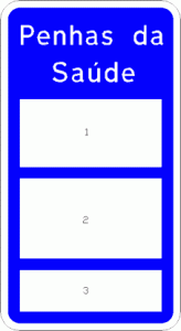 Sinal praticabilidade da via H30